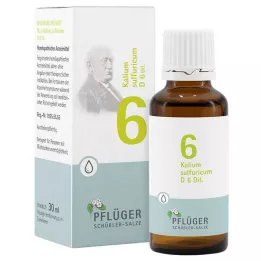 BIOCHEMIE Pflüger 6 Kalium sulfuricum D 6 kropli, 30 ml