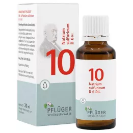 BIOCHEMIE Pflüger 10 Natrium sulfuricum D 6 kropli, 30 ml