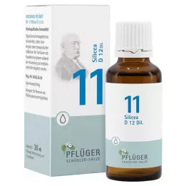 BIOCHEMIE Pflüger 11 Silicea D 12 kropli, 30 ml