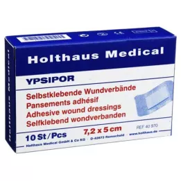 WUNDVERBAND Ypsipor sterylny 5x7,2 cm, 10 szt