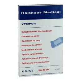 WUNDVERBAND Ypsipor sterylny 10x15 cm, 10 szt