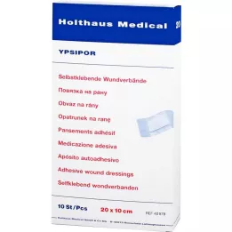 WUNDVERBAND Ypsipor sterylny 10x20 cm, 10 szt