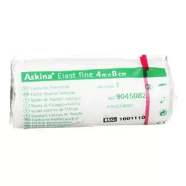 ASKINA Bandaż elastyczny cienki 8 cm x 4 m, celofan, 1 szt