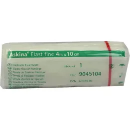 ASKINA Bandaż elastyczny cienki 10 cm x 4 m, celofan, 1 szt