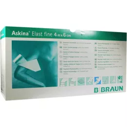 ASKINA Bandaż elastyczny cienki 6 cm x 4 m luzem, 100 szt