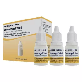CORNEREGEL Krople do oczu w płynie, 3X10 ml