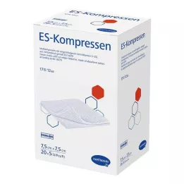 ES-KOMPRESSEN STERIL 7,5 x 7,5 cm 12 -czasu duży pakiet, 20x5 szt