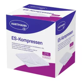 ES-KOMPRESSEN sterylne 10x10 cm 12-krotne opakowanie zbiorcze, 5X20 szt