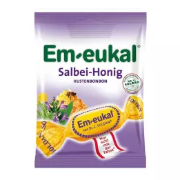 EM-EUKAL Cukierki miodowo-szałwiowe z cukrem, 75 g
