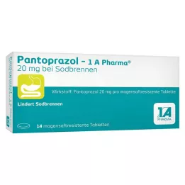 PANTOPRAZOL-1A Pharma 20mg na zgagę msr.Tab., 14 szt