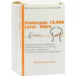 PANKREATIN 10 000 Laves Micro Gastroinstinal Caps., 50 szt