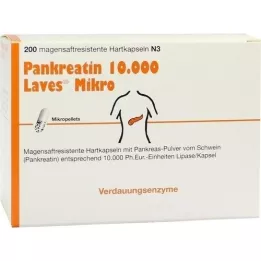 PANKREATIN 10 000 Laves Micro Gastric Saftr.Harps., 200 szt
