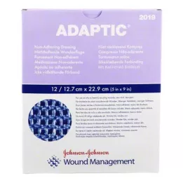 ADAPTIC 12,7x22,9 cm opatrunek na rany wilgotne, 12 szt