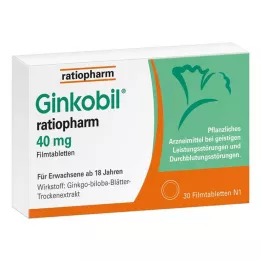 GINKOBIL-ratiopharm 40 mg tabletki powlekane, 30 szt