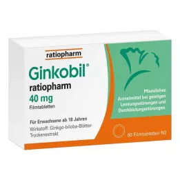 GINKOBIL-ratiopharm 40 mg tabletki powlekane, 60 szt
