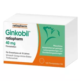 GINKOBIL-ratiopharm 40 mg tabletki powlekane, 120 szt