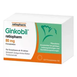GINKOBIL-ratiopharm 80 mg tabletki powlekane, 120 szt