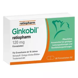 GINKOBIL-ratiopharm 120 mg tabletki powlekane, 60 szt