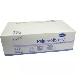 PEHA-SOFT Rękawiczki winylowe niestalowe bezpudrowe XS, 100 szt