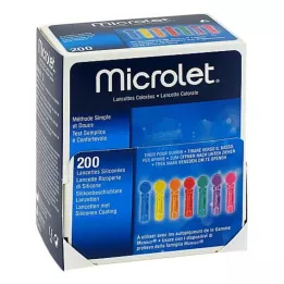 MICROLET Lancety kolorowe 200 szt