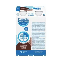 FRESUBIN PROTEIN Energia DRINK Butelka do picia czekoladowa, 4X200 ml