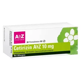 CETIRIZIN AbZ 10 mg tabletki powlekane, 20 szt