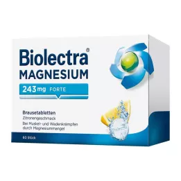 BIOLECTRA Magnez 243 mg forte Cytryna Br.-Tabl., 60 szt