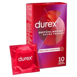 DUREX Czucie wyjątkowo wilgotnych prezerwatyw, 10 szt