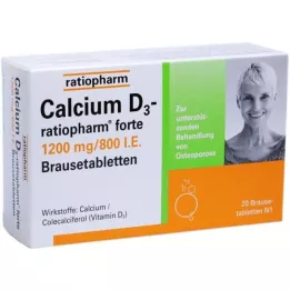 CALCIUM D3-ratiopharm forte tabletki musujące, 20 szt