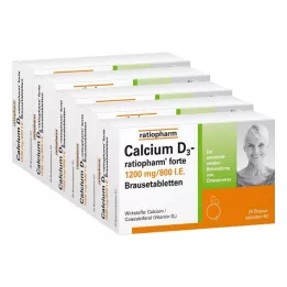 CALCIUM D3-ratiopharm forte tabletki musujące, 100 szt