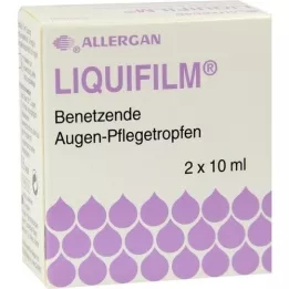 LIQUIFILM Nawilżające krople do oczu, 2X10 ml