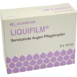 LIQUIFILM Nawilżające krople do oczu, 3X10 ml