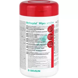 MELISEPTOL WIPES wrażliwe pudełko dawcy, 60 szt