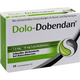 DOLO-DOBENDAN 1,4 mg/10 mg Lollipops, 48  szt