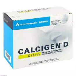 CALCIGEN D Citro 600 mg/400 I.E. tabletki do żucia, 200 szt