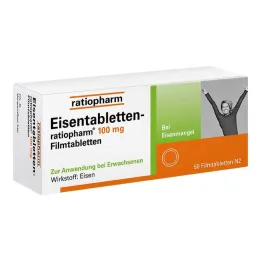 Tabletki żelaza Ratiopharm® 100 mg tabletki powlekane, 50 szt