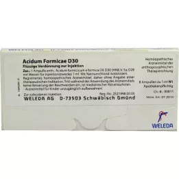 ACIDUM FORMICAE D 30 ampułek, 8 szt