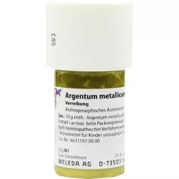ARGENTUM METALLICUM Praeparatum D 10 Tritureation, 20 g