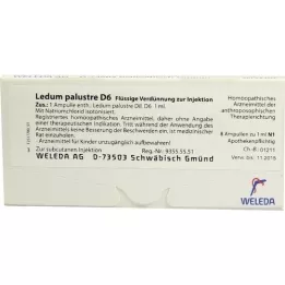 LEDUM PALUSTRE d 6 ampuls, 8 szt
