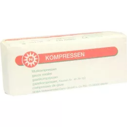 MULLKOMPRESSEN 5x5 cm Unstertil 8 -fold, 100 szt
