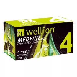 WELLION MEDFINE plus igły do penów 4 mm, 100 szt