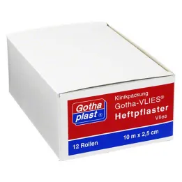 Gothaplast włóknina klejąca 2,5 cm x 10 m, 12 szt