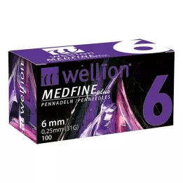 WELLION MEDFINE plus igły do penów 6 mm, 100 szt
