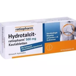 Hydrotalcit-ratiopharm 500 mg Tabletki do żucia, 50 szt