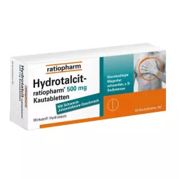 HYDROTALCIT-ratiopharm 500 mg tabletki do żucia, 50 szt
