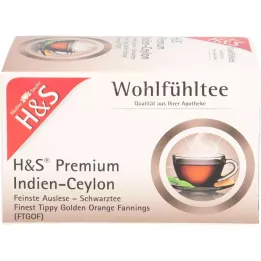 H&S Black Tea Premium India Cylon Bag, 20x1,8 g