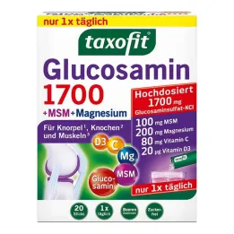 Taxofit Glukozamina 1700 + MSM + Magnez w sztyfcie, 20X4 g