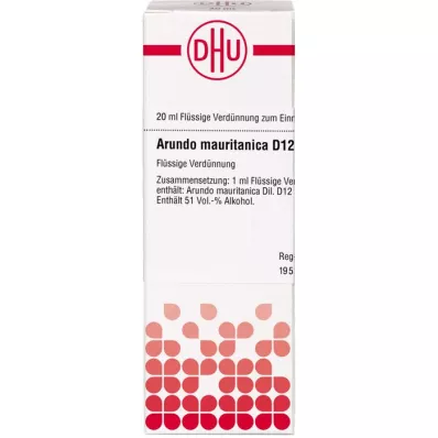 ARUNDO mauritanica D 12 Rozcieńczenie, 20 ml