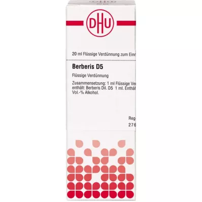 BERBERIS D 5 Rozcieńczenie, 20 ml