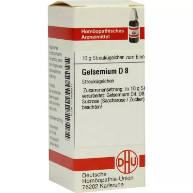 GELSEMIUM D 8 Kuleczek, 10 g